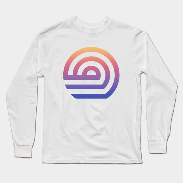 Geometric pastel abstract minimal ombre Long Sleeve T-Shirt by carolsalazar